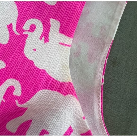 ❤️ Lilly Pulitzer Delia elephant prints shift dress in pink Size 6 - Picture 11 of 11